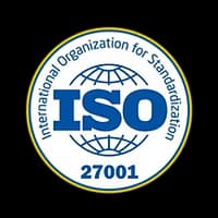 ISO 27001 certification badge
