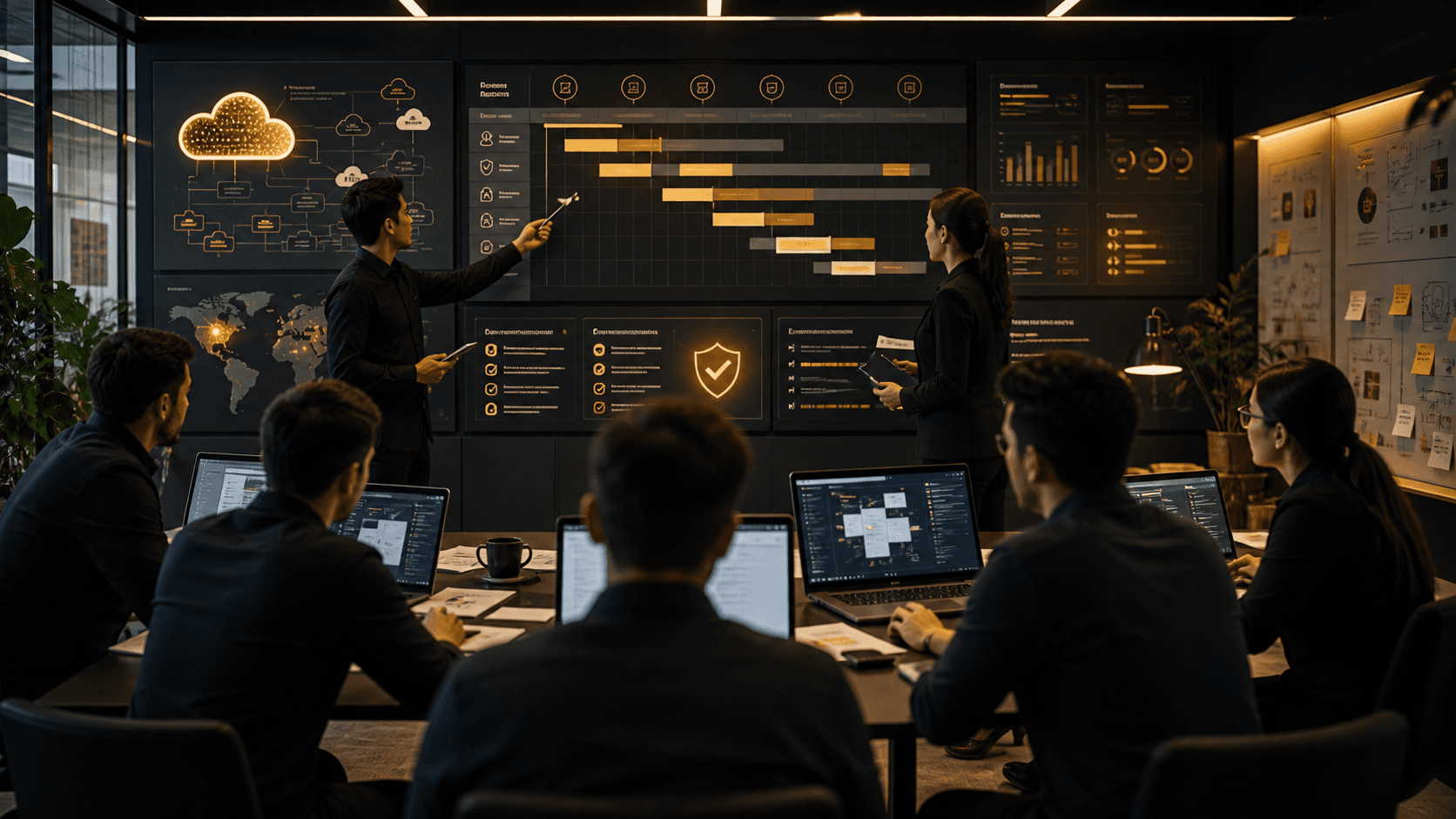 Project delivery management for cloud cybersecurity AI and support engagements